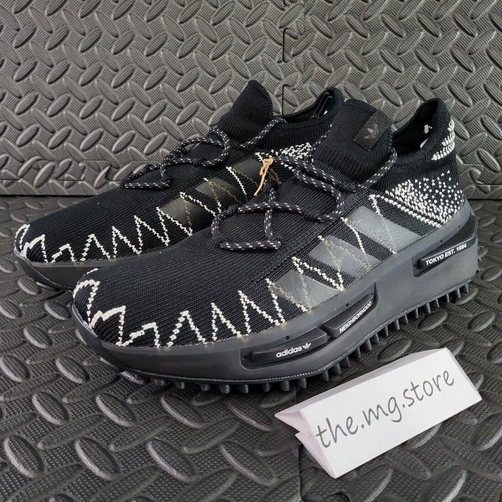 Adidas Nmd_s1 X Neighborhood Knit Black White Shoes M… - Gem display picture 3